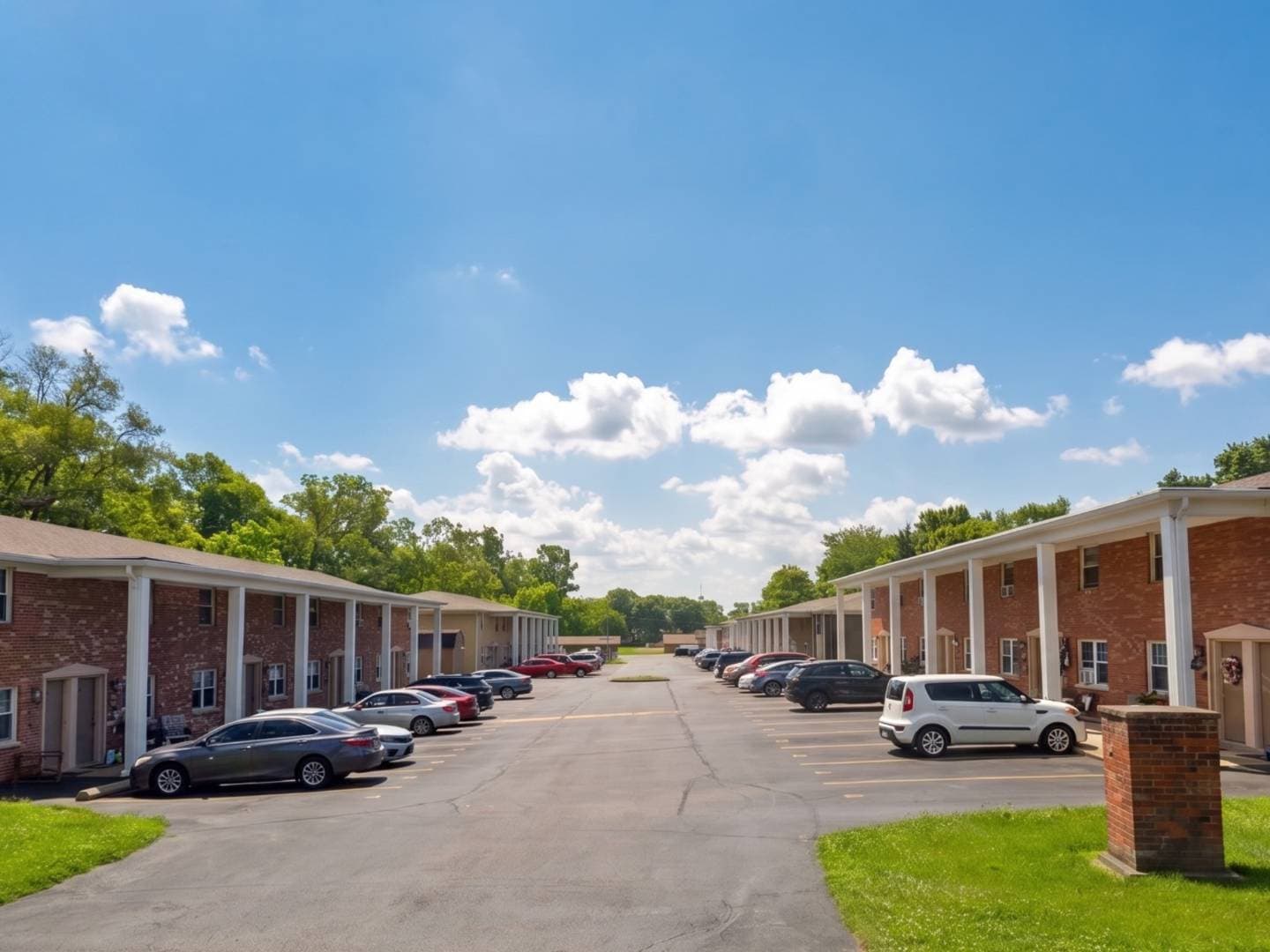 Dedicated parking at Brookville Townhomes
